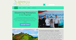 Desktop Screenshot of apercu.biz